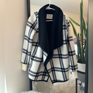 A&F plaid fleece jacket